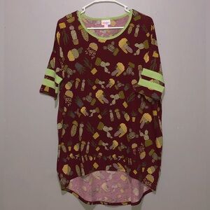 LuLaRoe Cactus Print Irma Tunic Shirt